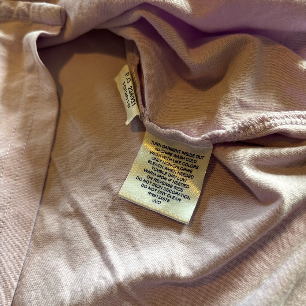 Vineyard Vines Womens Lavender Sailboat Lighthouse Pocket T-Shirt Medium Cotton - Picture 7 of 7